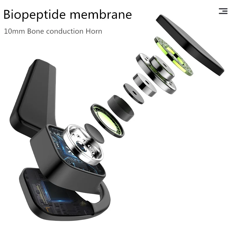 AIKSWE костной проводимости наушники Bluetooth Беспроводные спортивные IP56 гарнитура