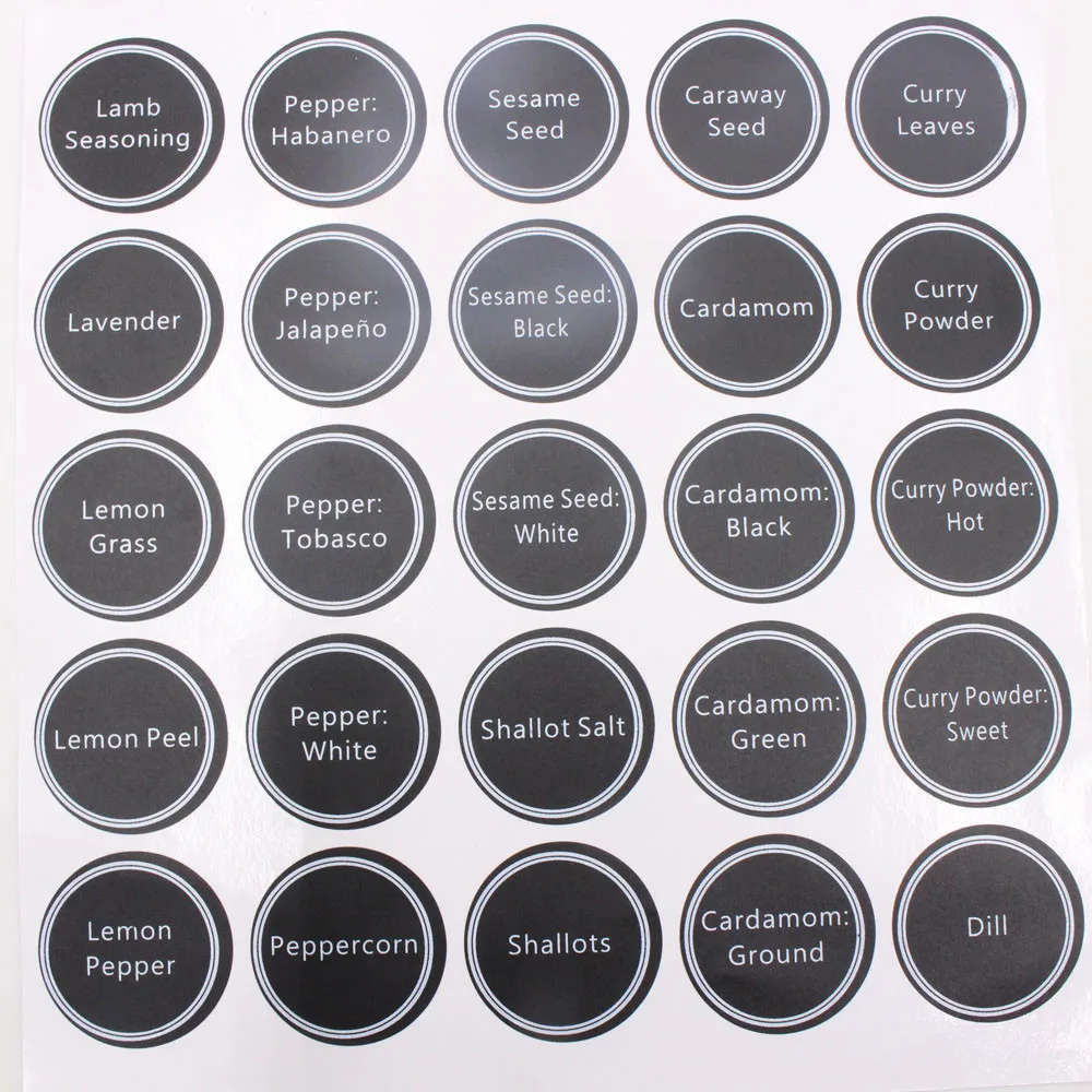13pcs Chalkboard Label Reusable Blackboard Stickers For The Kitchen Pantry Mason Jars Wine Glasses