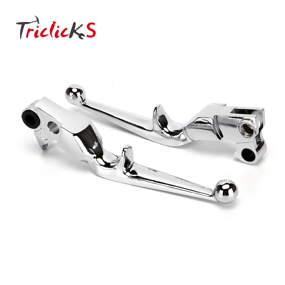 

Triclick 1 pair Motorbike Clutch Brake Levers Aluminum CNC Motorcycle Left Right Brake Handle Levers For Harley 96-07 XL 96-03