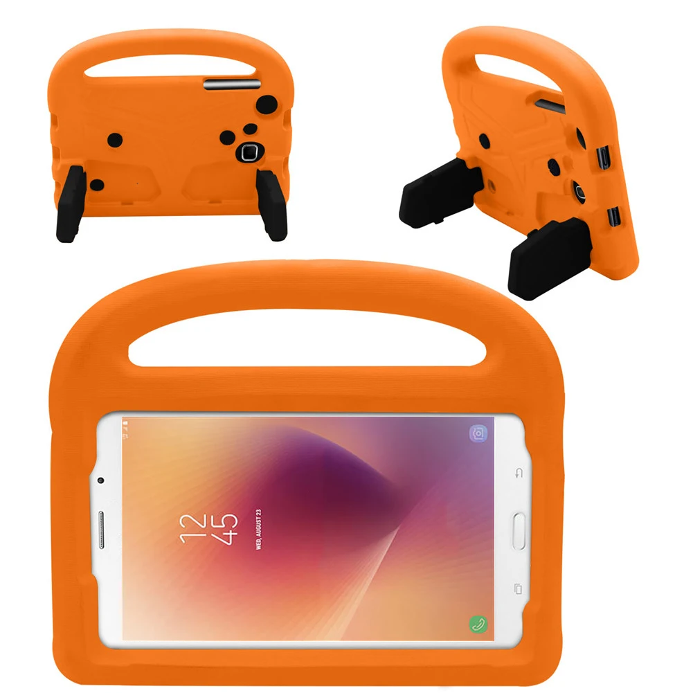 Orange Чехол для samsung Galaxy Tab A A6 7,0 дюймов SM-T280 SM-T285 T280 чехол для планшета детский безопасный противоударный защитный чехол - Цвет: Orange