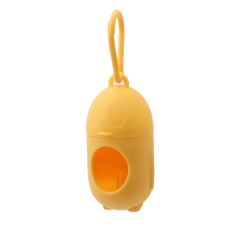 yellow Набор мешков для корма для домашних животных, держатель для мусора, мешок для мусора для домашних собак, диспенсер для очистки мусора, мешок для хранения мусора, коробка для хранения - Цвет: yellow