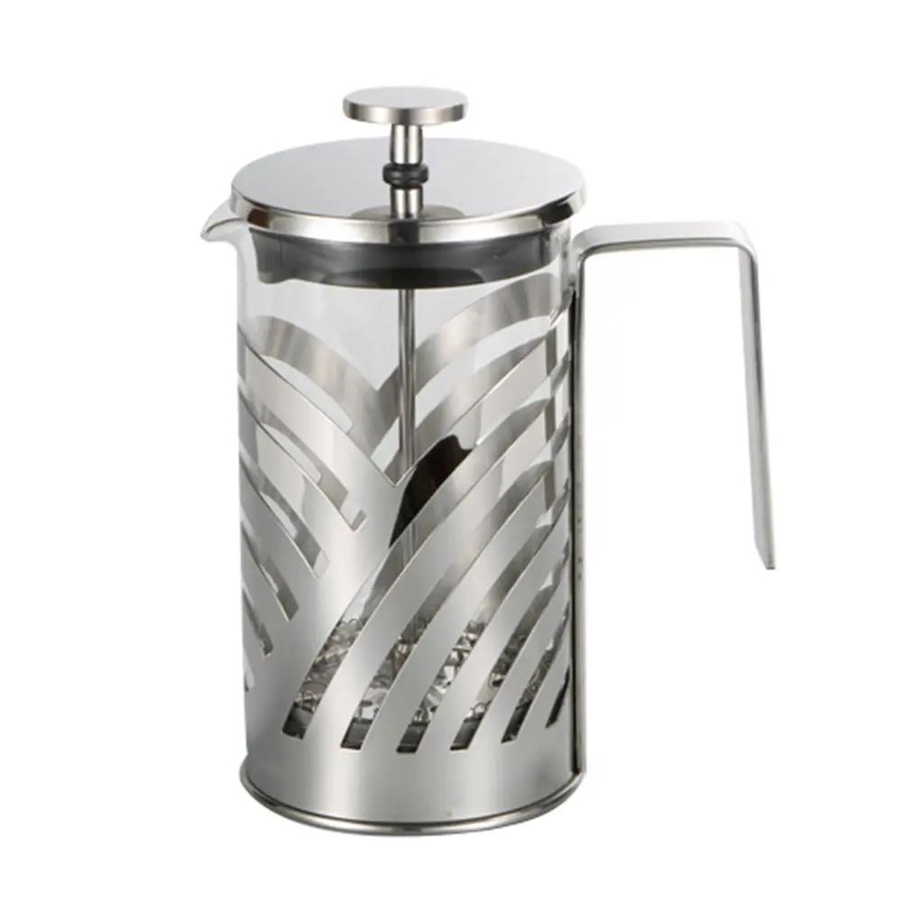 

Stainless Steel French Press Coffee Maker Insulated Coffee Tea Brewer Pot Cafetiere Percolator Tool With Filter Baskets