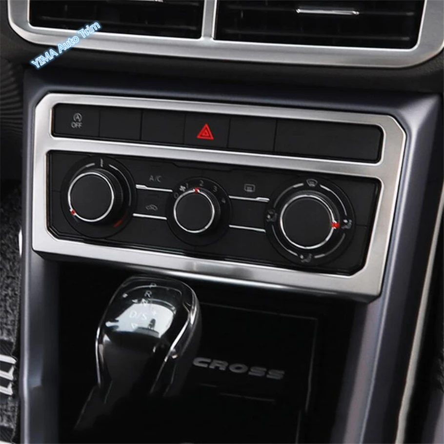 Window Switch Button / Head Light Adjust / Glove Storage Box Handle Buckle Cover Trim Fit For VW Volkswagen T-Cross 2019 - 2021