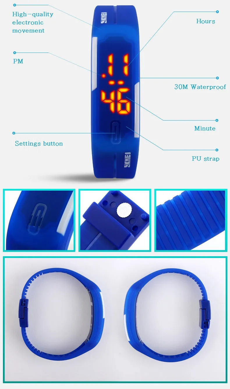 SKMEI спортивные женские часы, цифровые часы для бега, силиконовый ремешок, водонепроницаемые, для девушек, женские наручные часы, Relogio Feminino 1099