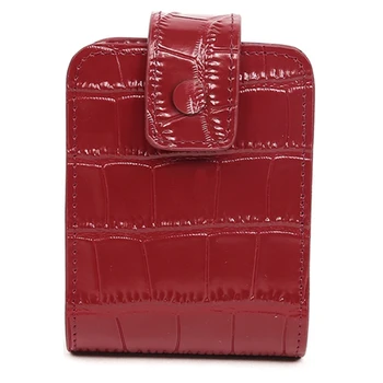 

Women Fashion Genuine Calf Leather in Alligator Pattern Lipstick Cosmetic Makeup Pouch Holder