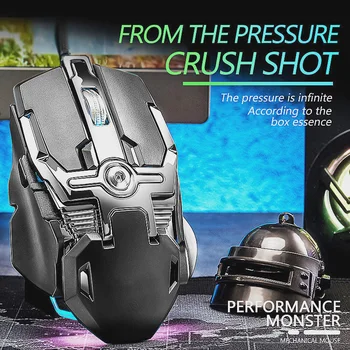 

Mechanical Mouse 12-speed Switch End Swim Game Two in One for Eating Chicken Game Jedi Survival Mobile Game GDeals