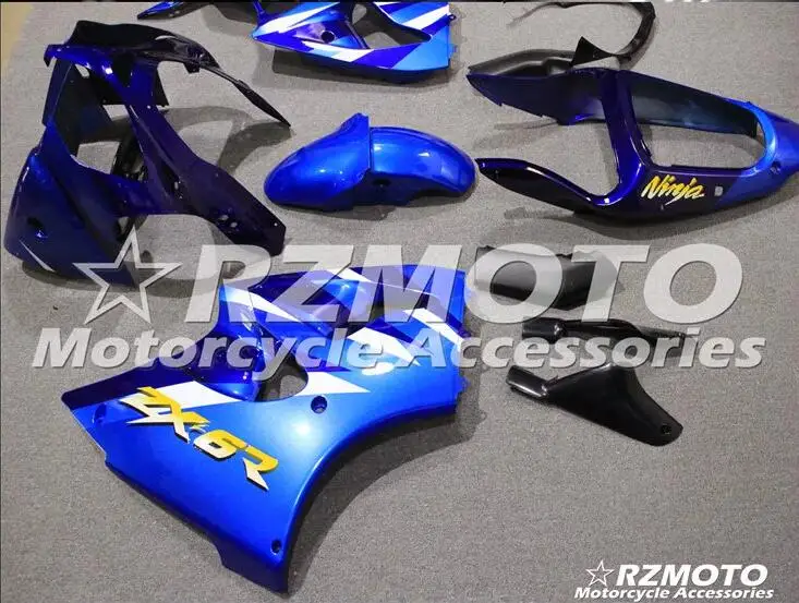 Мотоциклетный обтекатель abs комплект для ухода за кожей Kawasaki Ninja ZX6R 636 2000 2001 2002 корпусные детали пресс-форм blueStore № 0040