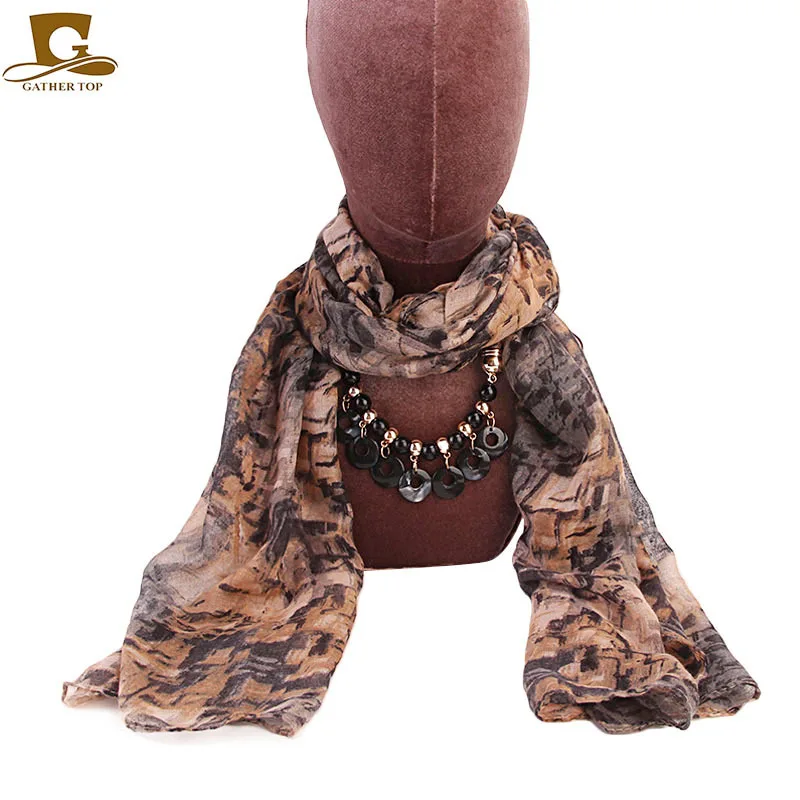 Brown Geometric Sequence Soft Long Men leisure 100/% Silk Velour Warp Scarf Shawl