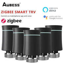 

Tuya ZigBee Thermostat Radiator Actuator Valve Programmable Smart TRV Temperature Controller Via Alexa Google Home Voice Control