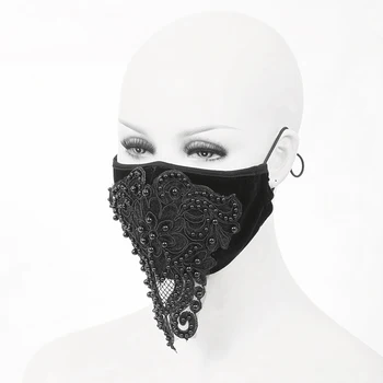 

Devil Fashion Gothic Hanging Ear Mask Evening Club Cosplay Singer Costume Masks