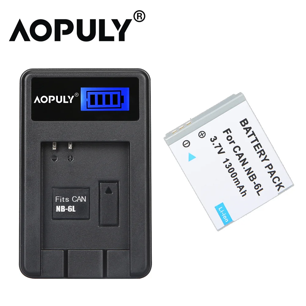 LCD1 n 1 battery Горячая 3,7 V 1300 мА/ч, Батарея NB-6L NB 6L 6LH NB6L Перезаряжаемые Камера Батарея объектива Цифрового Фотоаппарата Canon IXUS SX270 SD4000 SD1200 SD1300 SX500 - Цвет: LCD1 n 1 battery