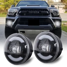 

Pair LED Fog Light Assembly For Tacoma 2005-2011 Solara 2004-2006 Sequoia 2008-2015 Tundra 2007-2013 Car LED Fog Lights With DRL