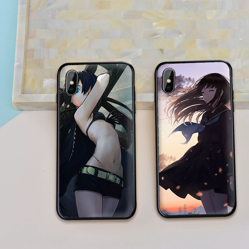 Мягкий чехол из ТПУ для девочек японского аниме Apple IPhone X XR XS MAX 5 5S 5C SE 6 S 7 8 Plus ipod touch