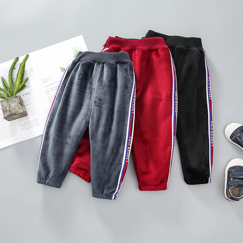 Crawler New Style Autumn And Winter BOY'S Trousers CHILDREN'S Sport Pants Outer Wear Trousers 1-4-Year-Old Webbing Casual P
