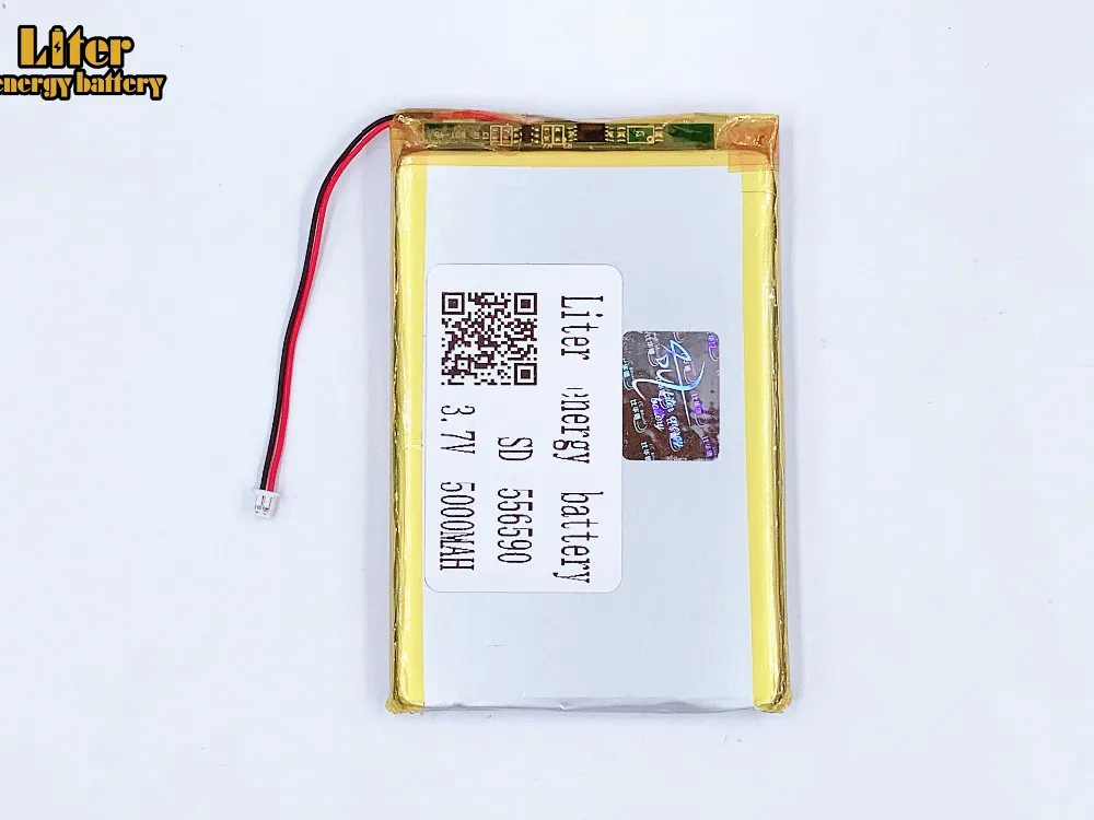 1,25 мм 2pin разъем высокое качество 556590 5000 мА/ч, липолитиевый полимер перезаряжаемые MP3 MP4 MP5 маленькие игрушки