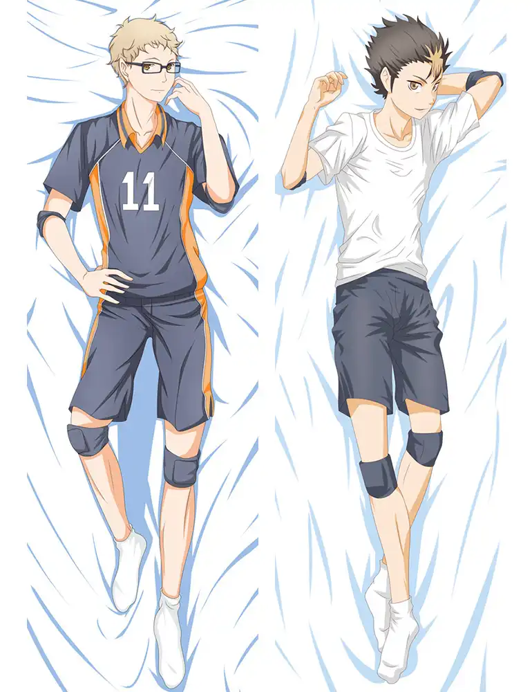Haikyuu! Yu Nishinoya Kei Tsukishima Косплей Подушка Dakimakura чехол обнимающий тело реквизит| |