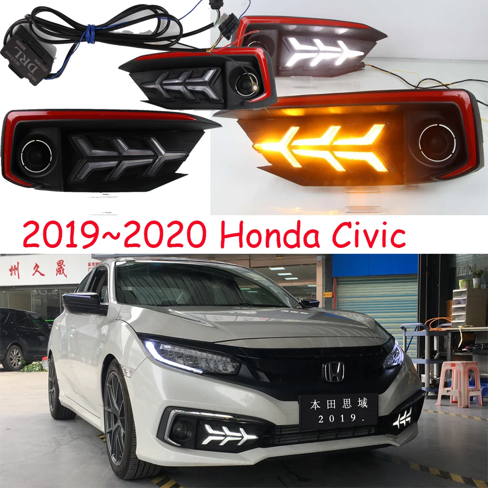 

2019 2020year for Honda Civic daytime light car accessories LED DRL headlight for Civic fog light