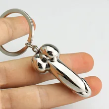 Мужской Genitalia брелок для влюбленных металлический сексуальный