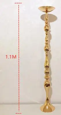 6 gold 110cm Свадебный поставщик торговля Русалка стол Центральная ваза для свадебных украшений(серебро, белый, золотой - Цвет: 6 gold 110cm