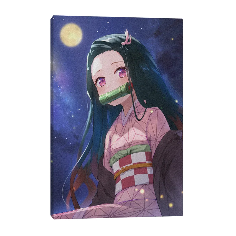 Nezuko Kamado Kimetsu no Yaiba настенное искусство холст украшения постеры для гостиной дома