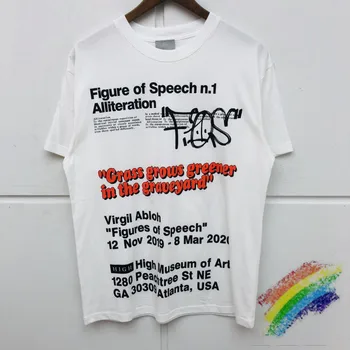 

Virgil Abloh Canary Yellow x FOS VAA AMO Towers T-Shirt FW19 T shirt Men high Quality Top Tees Skateboard Cotton Top Tess