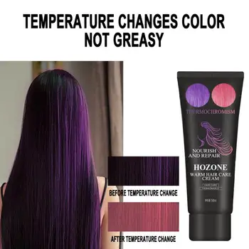 

Fashion Hair Dye Natural Thermal Discoloration Temperature Activated Hair Dye Makeup Styling Tools Whitening National TSLM2