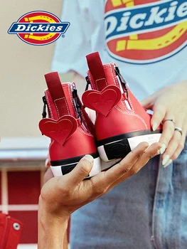 

Original Dickies Summer High Top Red Sneakers For Women Canvas Shoes Autumn Vulcanized Shoes Big Classic Men Shoes 191w50lxs01