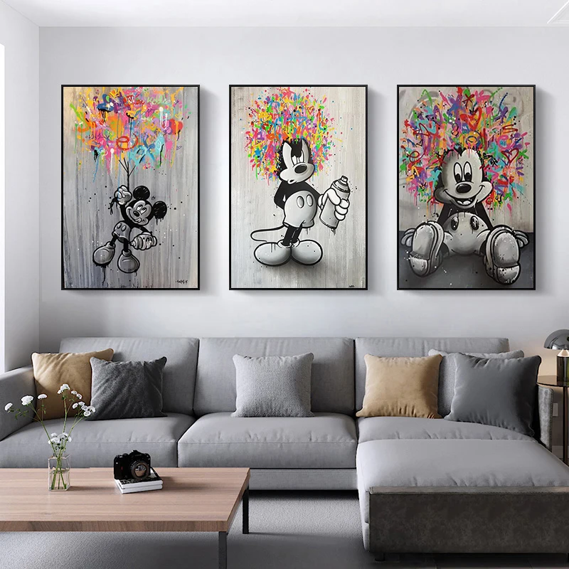 Mickey Mouse Canvas Wall Art Gift Ideas For Him/Her – CollagemasterCo