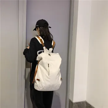 

Large Capacity Canvas Ribbon Multi-Functional Casual Backpack Retro Backpack
