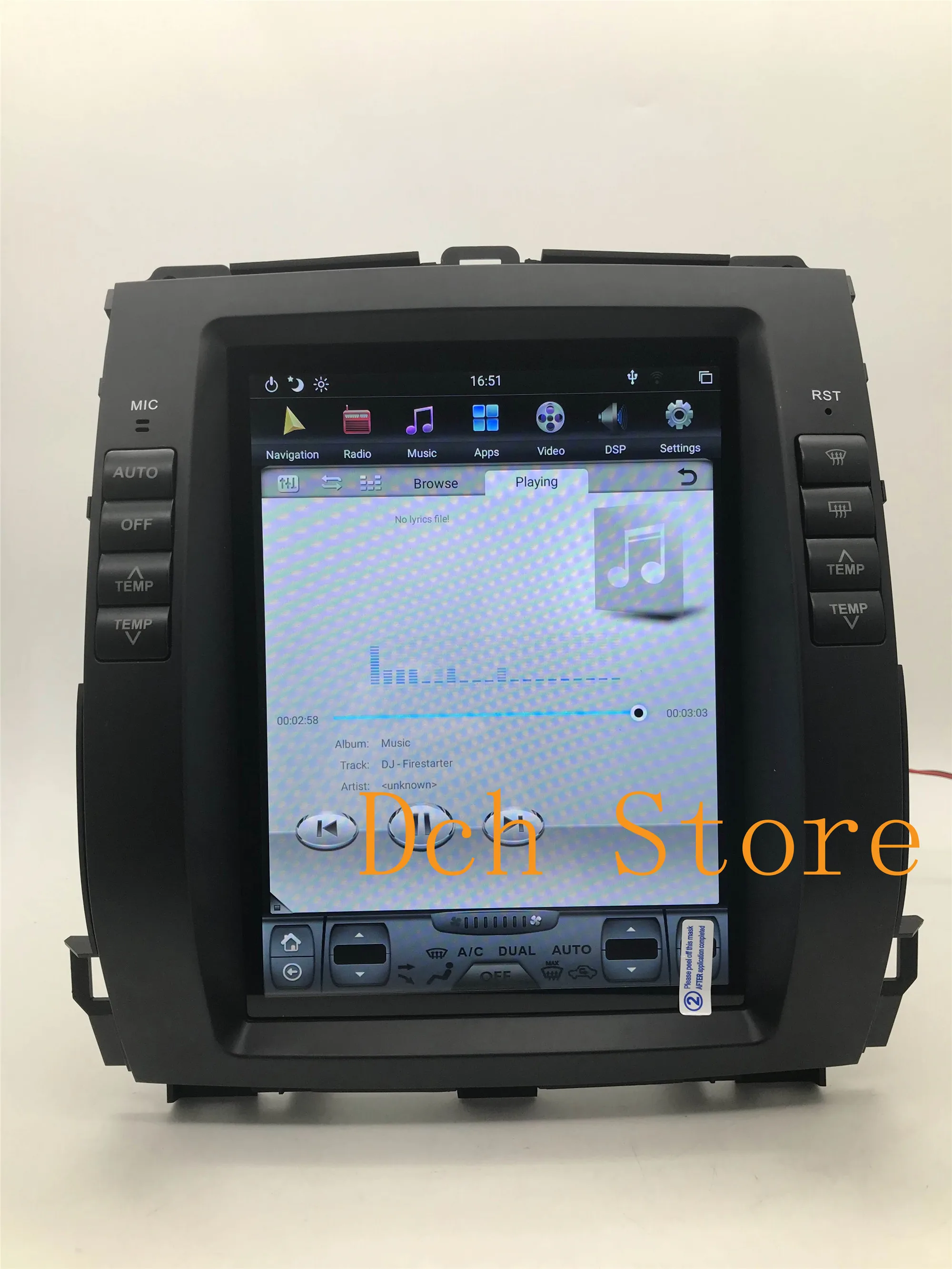 10 4 ''вертикальный экран Tesla Style Android 9 0 автомобильный DVD плеер GPS для Toyota Prado 120 land