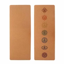 Натуральный пробковый ТПЭ Коврик для йоги 5 мм фитнес-спортивный коврик для спортзала нескользящий коврик для гимнастики коврик для пилатеса тренировочные коврики с сумкой для переноски