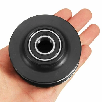 

2x Grinding Spraying Barn Wheel Black Closet Hardware Kit Roller Cabinet Pulley