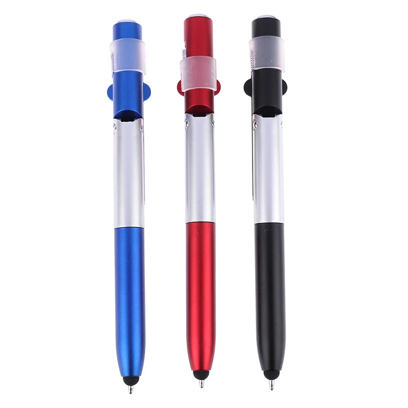 4-in-1 Folding Ballpoint Pen Screen Stylus Touch Universal mini Capacitive with LED For Tablet Cellphone |