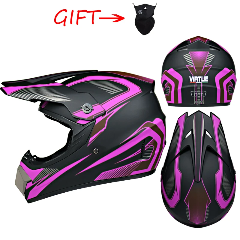 Взрослый мотоциклетный шлем, шлем для кросса, ATV, внедорожный автомобиль, горный велосипед, DH, гоночный шлем, шлем для кросса, capacetes - Цвет: 13c