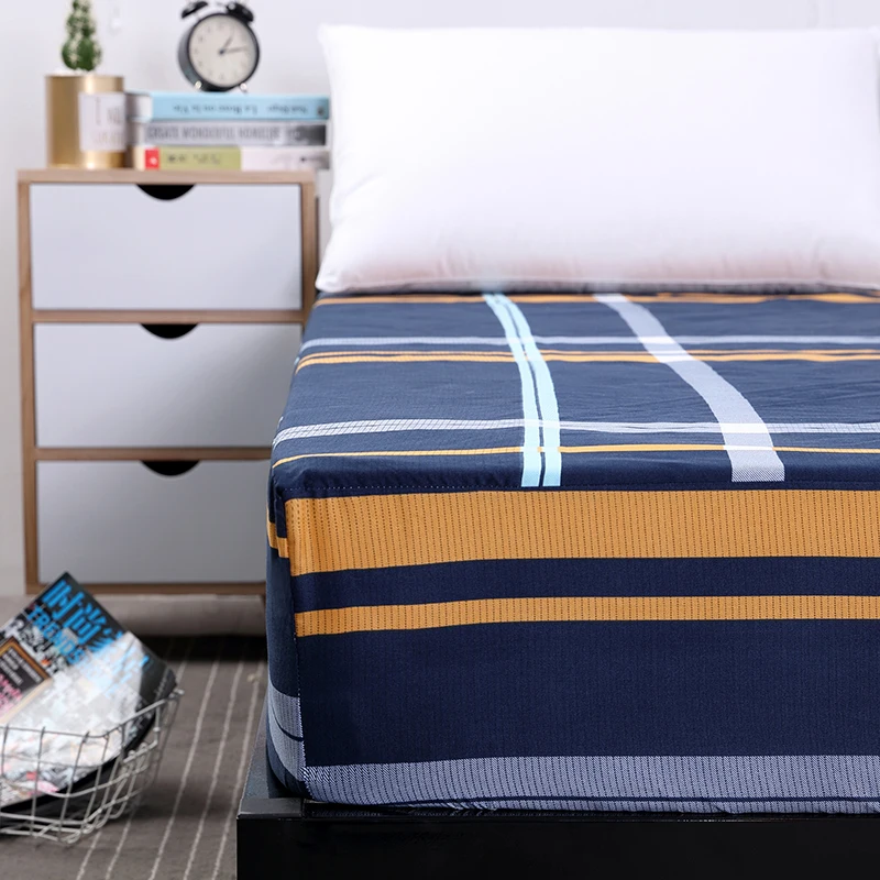  Fashion Style Printing Bed Mattress Cover Waterproof Mattress Protector Pad Fitted Sheet Separated 