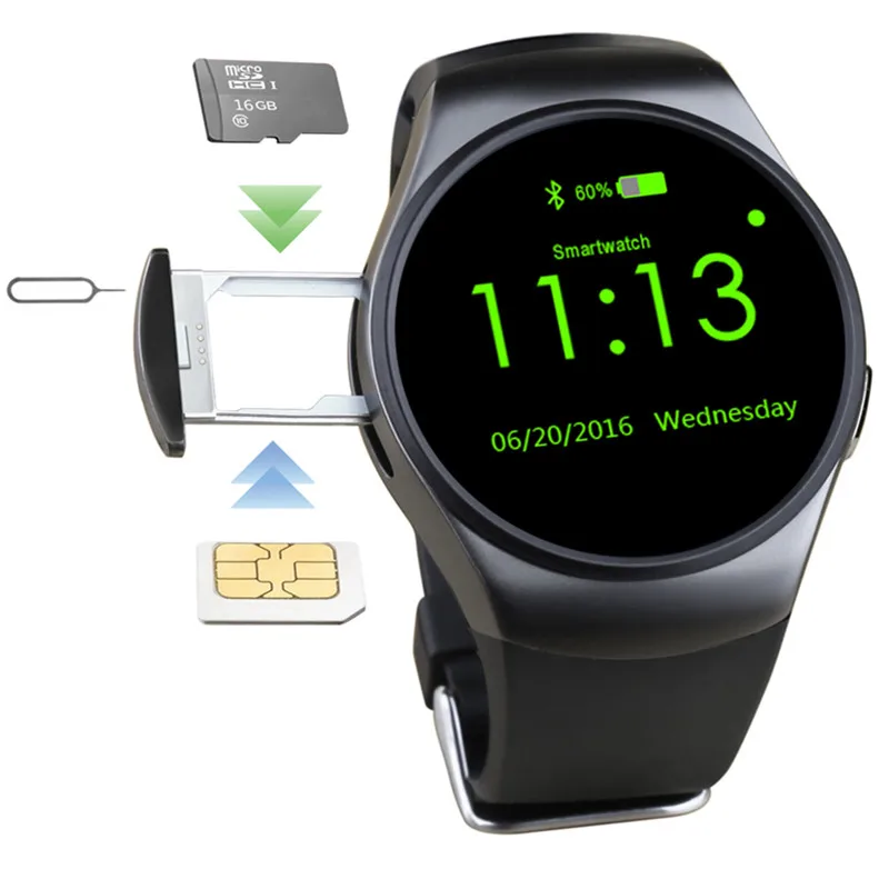 LYKRY KW18 Bluetooth Смарт часы полный экран Поддержка SIM TF карты Smartwatch телефон монитор сердечного ритма шагомер для Android IOS