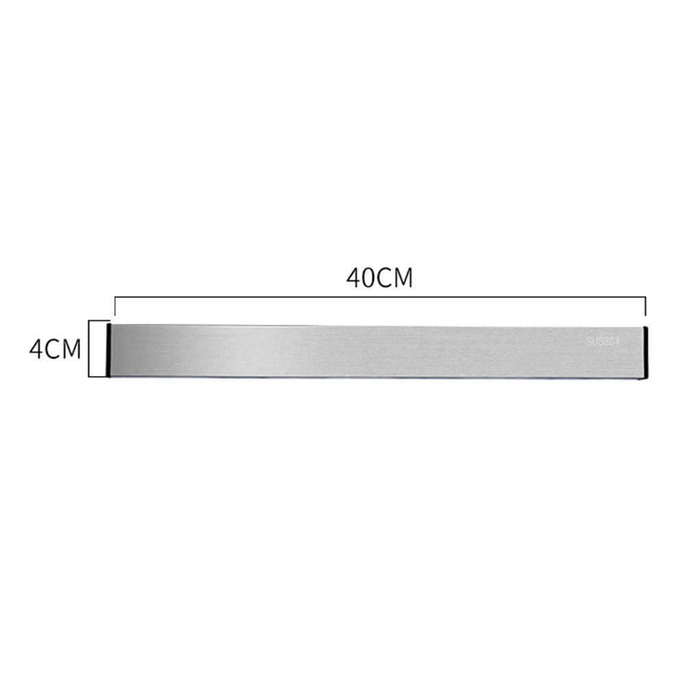 Магнитный держатель для ножей из нержавеющей стали 304, настенный держатель для ножей, органайзер для кухонных принадлежностей, настенная стойка для хранения