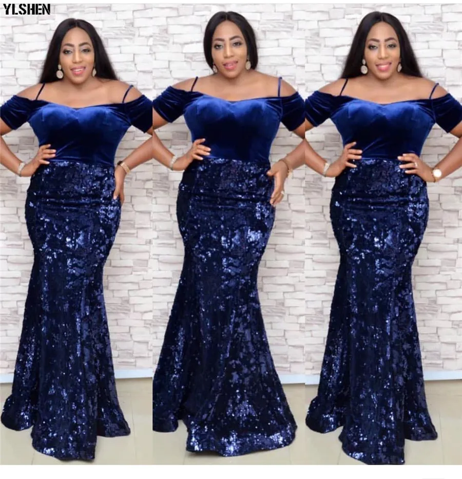 Velvet African Dresses for Women sequins Africa Dress African Clothes Fashion Evening Long Maxi Dress Robe Africaine Femme 2019 07