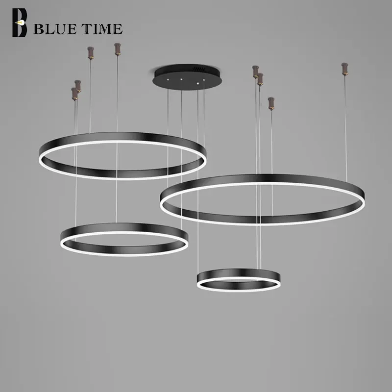 ModernLEDPendantLightsForLivingRoomDiningRoomKitchenCircle