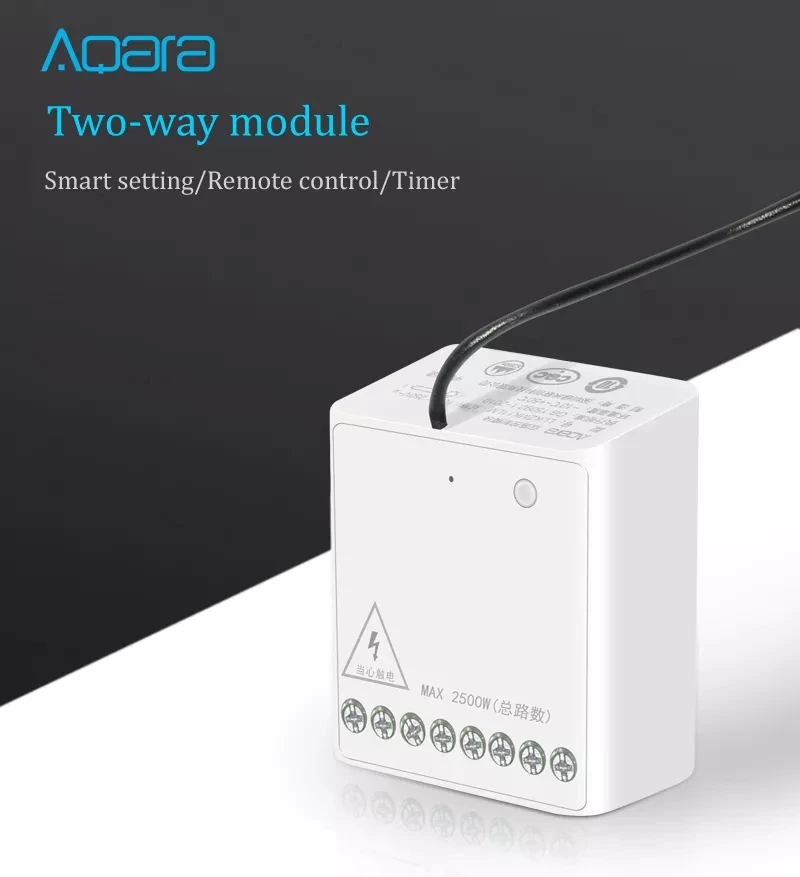 Xiaomi Интеллектуальный двухсторонний модуль Aqara умный таймер настройки приложение управление Zigbee Беспроводное управление Лер несколько устройств умный дом