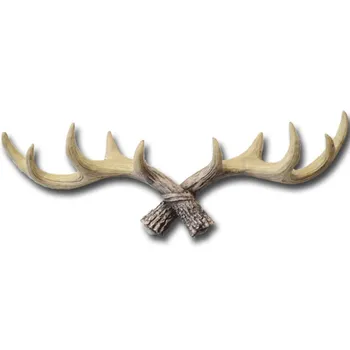 

American retro antler decorative wall hanging coat rack creative clothing store porch door wall decoration key hook