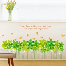 SK7080AB зеленый "Сердце нашим плинтусом гостиная спальня угол теплые украшения наклейки на стену