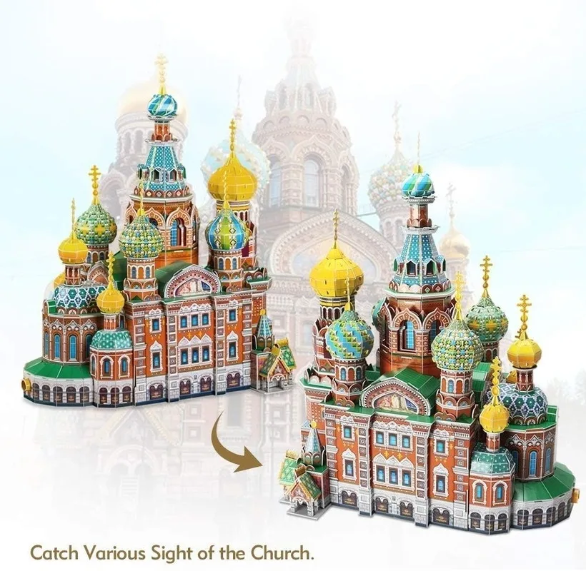Puzzle Spielzeug echte Modell Kits St Basilius Kathedrale in Moskau... 