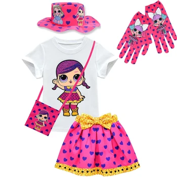 

Baby Surprise Cartoon Doll Puppet L.O.L Hoodie Long Sleeve Set Cute Girl Cotton Pattern Set Thanksgiving Christmas Outfit