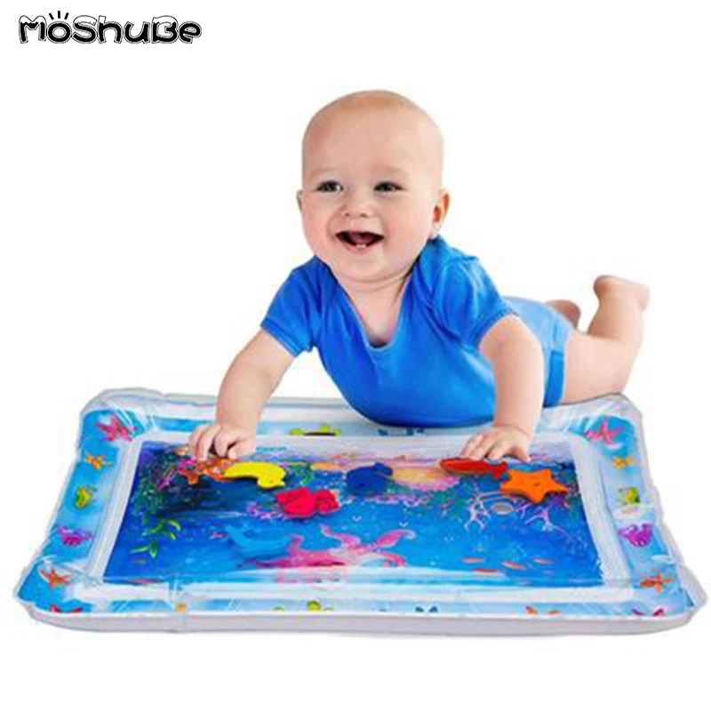 

2019 Creative Baby Water Mat Toys Inflatable Pad Infant Playmat Toddler Activity Play Center for babies Water Cushion Toys