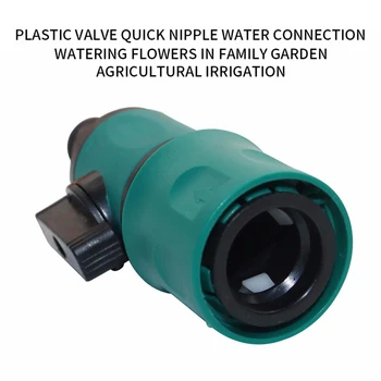

1 Pc Plastic Valve with Quick Connector Agriculture Garden Watering Prolong Hose Irrigation Pipe Fittings Hose Adapter Switch