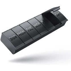 Portable One Week Pill Box 7 Grids And Seven Grids Long Pill Box Portable Transparent Long Pill Box Sub-Packing Pill Box