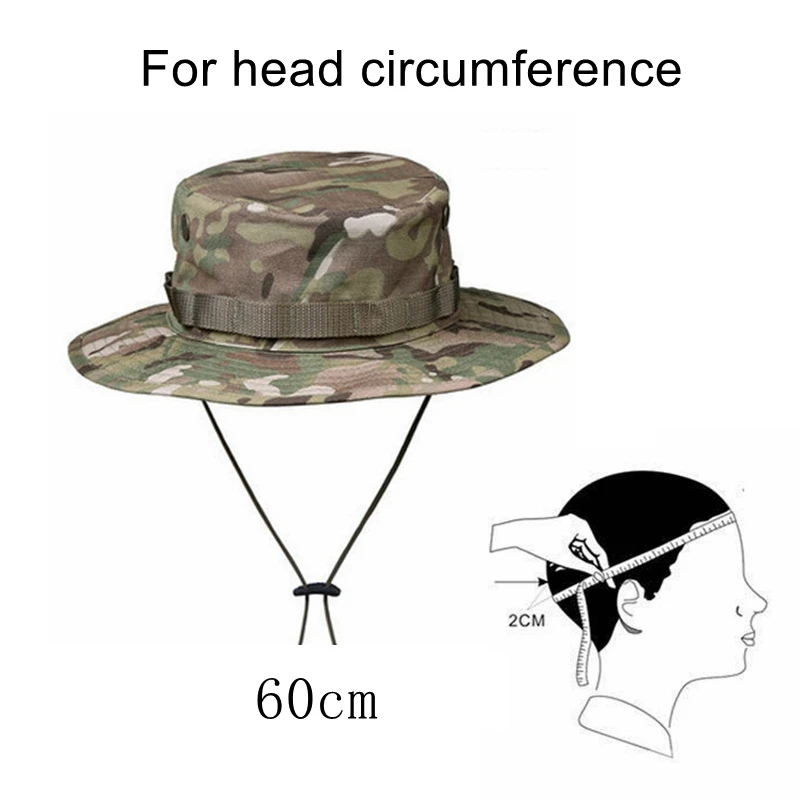 Military Tactical Cap Men Camouflage Boonie Hat Sun Protector Outdoor Paintball Airsoft Army Training Fishing Hunting Hiking Cap