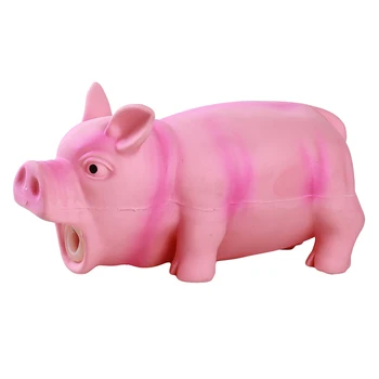

Cute Pig Grunting Squeak Latex Pet Chew Toys Pet Teasing Squeak Sound Funny Toys Dog Squeaker Chew Training Pet Products Supply