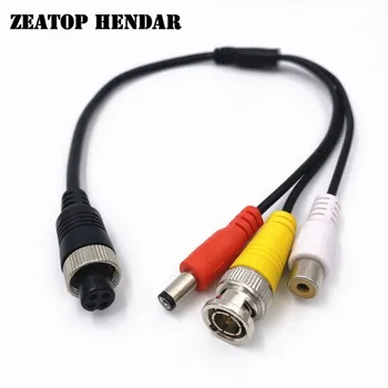 

40Pcs M12 4Pin Aviation Head Female Plug to BNC + RCA + DC Extension Cable Adapter for CCTV Camera Security DVR Microphone Wire
